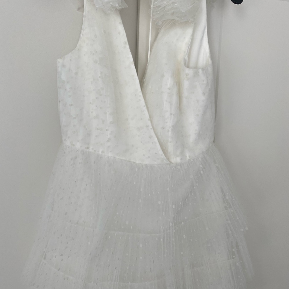 COPY - Brand New BHLDN ML Monique Lhuiller Little White Dress - Picture 3 of 7